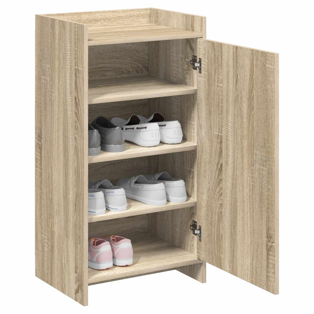 Produktbild för Skoskåp med lagring Sonoma-ek 48 x 36 x 92 cm Konstruerat trä