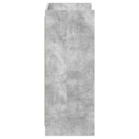 Produktbild för Skoskåp med lagring Betonggrå 48 x 36 x 92 cm Konstruerat trä
