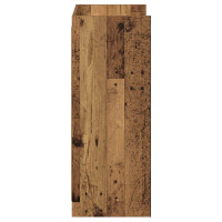 Produktbild för Skoskåp med lagring Gammalt trä 48 x 36 x 92 cm Konstruerat trä