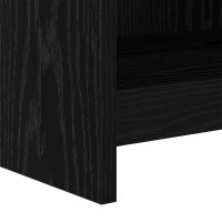 Produktbild för Skoskåp med lagring Svart ek 48 x 36 x 92 cm Konstruerat trä