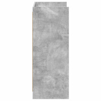 Produktbild för Skoskåp med lagring Betonggrå 48 x 36 x 92 cm Konstruerat trä