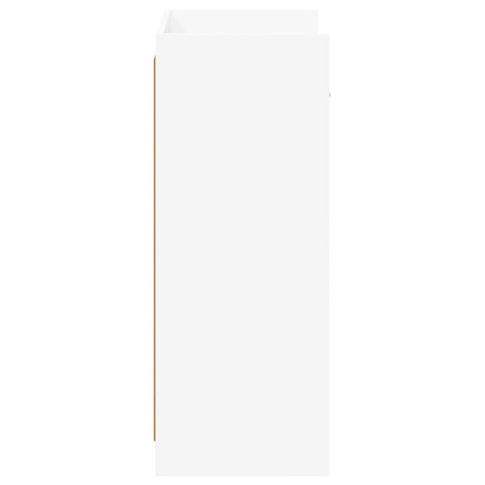 Produktbild för Skoskåp med låda Vit 48 x 36 x 92 cm Konstruerat trä