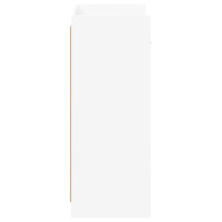 Produktbild för Skoskåp med låda Vit 48 x 36 x 92 cm Konstruerat trä