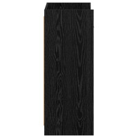 Produktbild för Skoskåp med låda Svart ek 48 x 36 x 92 cm Konstruerat trä