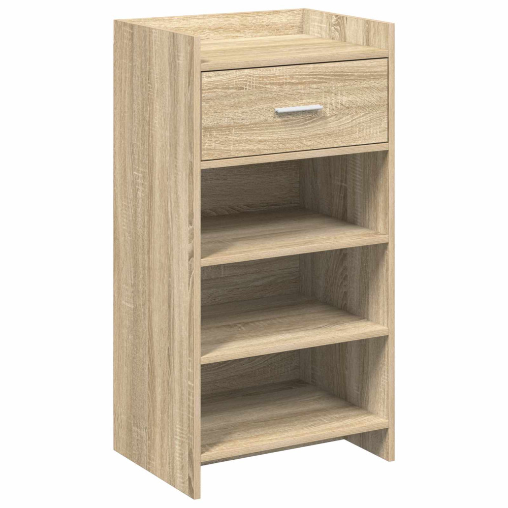 Produktbild för Skoskåp med låda Sonoma-ek 48 x 36 x 92 cm Konstruerat trä