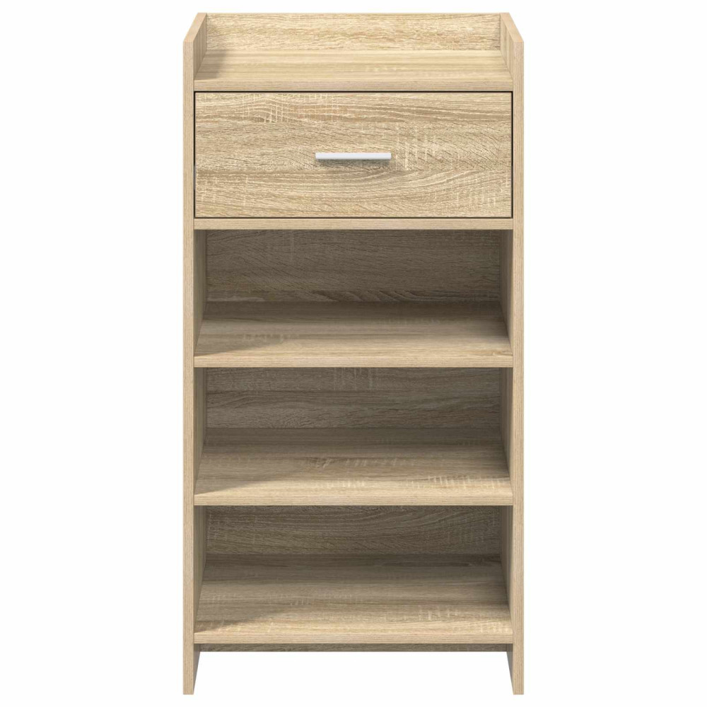 Produktbild för Skoskåp med låda Sonoma-ek 48 x 36 x 92 cm Konstruerat trä