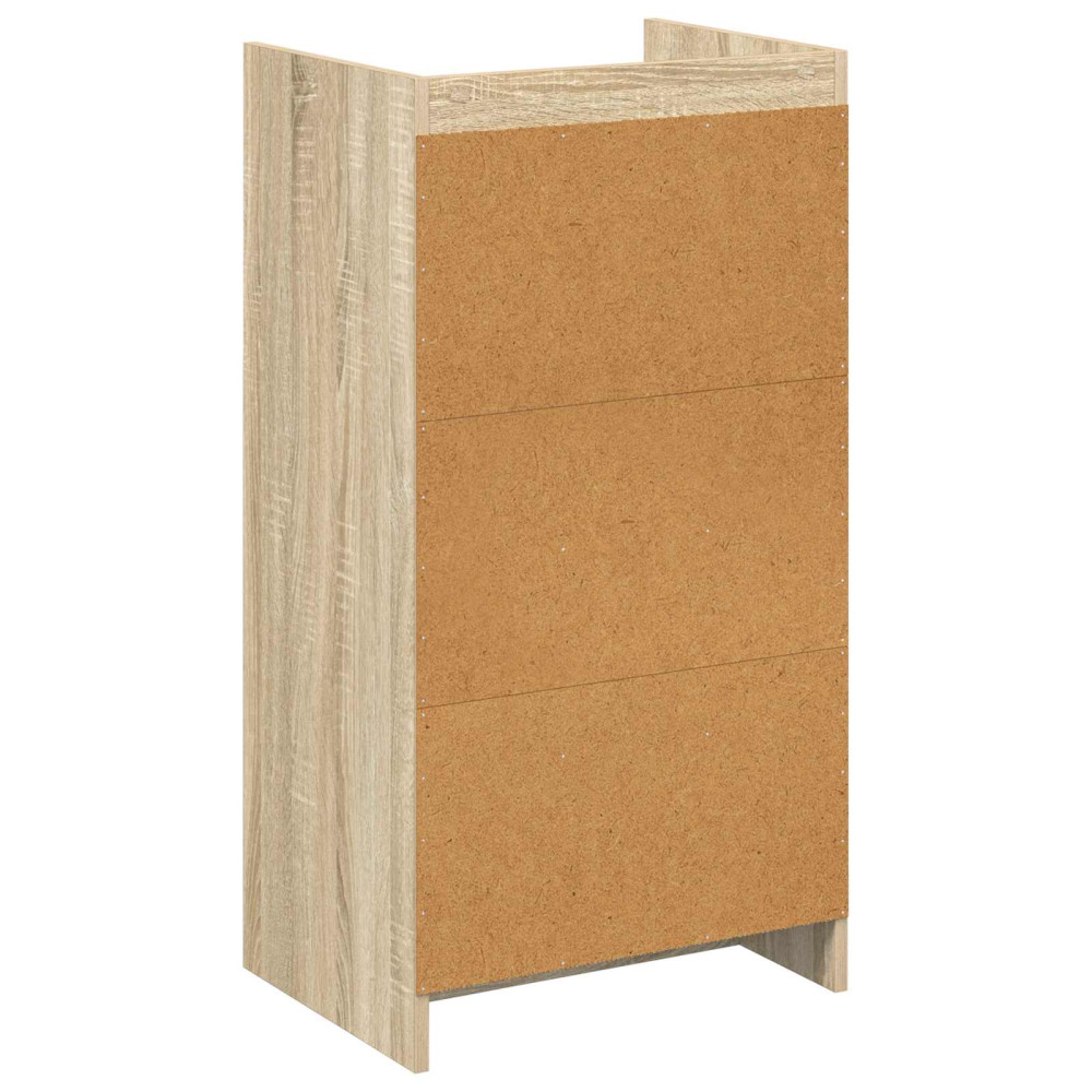 Produktbild för Skoskåp med låda Sonoma-ek 48 x 36 x 92 cm Konstruerat trä