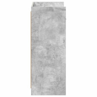 Produktbild för Skoskåp med låda Betonggrå 48 x 36 x 92 cm Konstruerat trä
