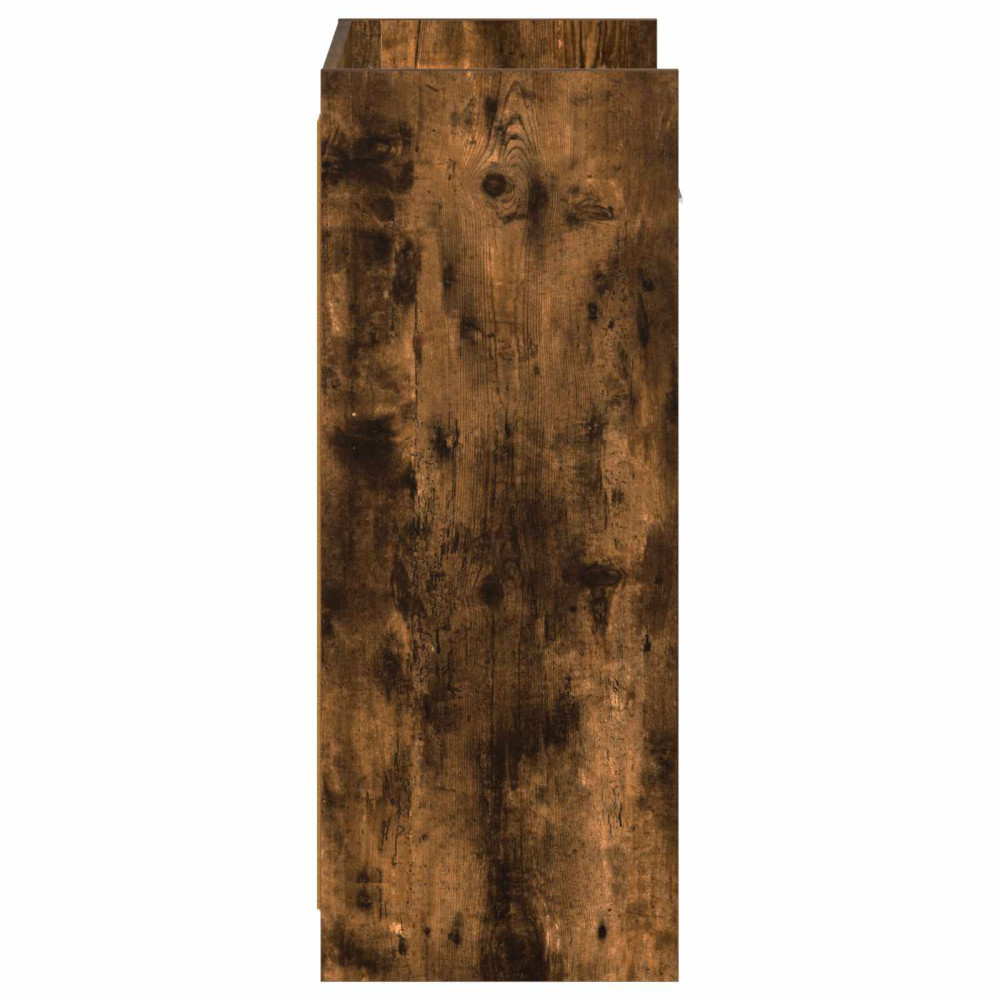 Produktbild för Skoskåp med låda Rökt ek 48 x 36 x 92 cm Konstruerat trä