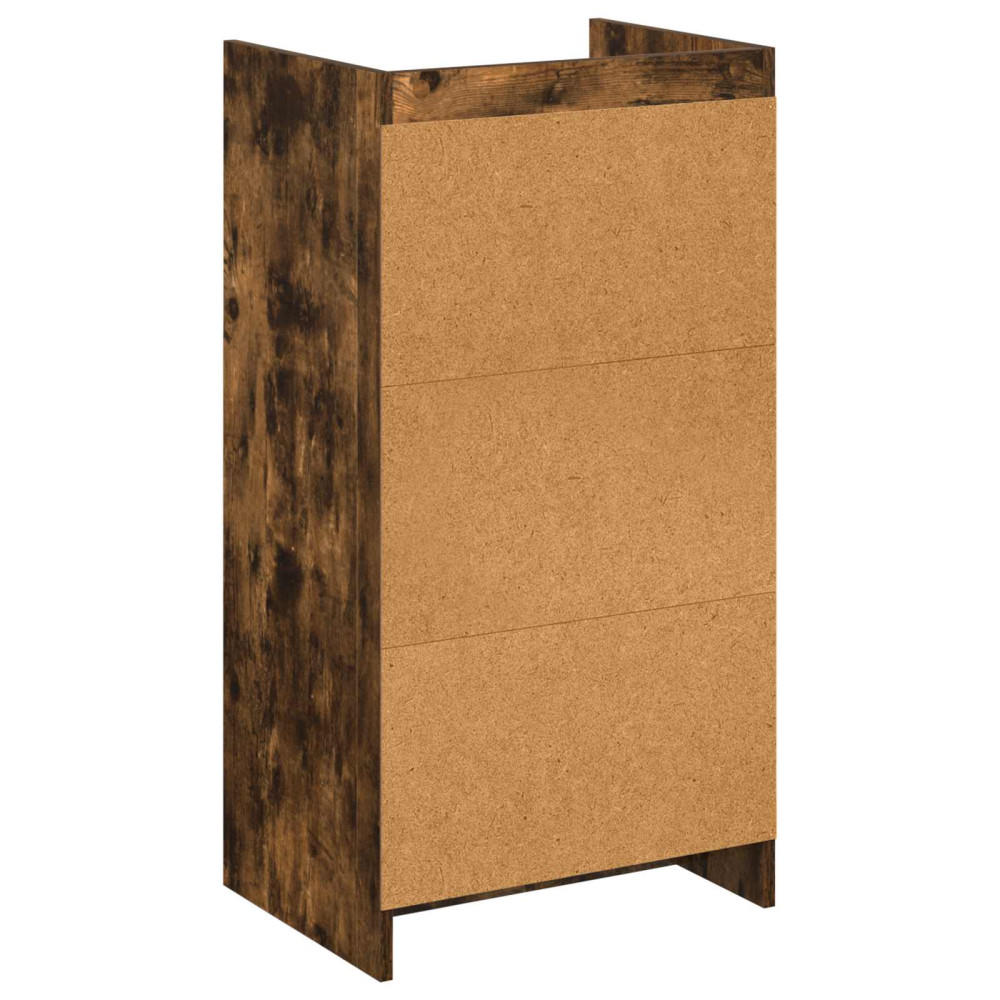 Produktbild för Skoskåp med låda Rökt ek 48 x 36 x 92 cm Konstruerat trä