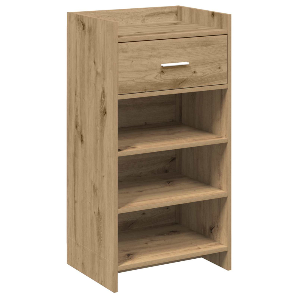 Produktbild för Skoskåp med låda Artisan-ek 48 x 36 x 92 cm Konstruerat trä