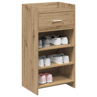 Produktbild för Skoskåp med låda Artisan-ek 48 x 36 x 92 cm Konstruerat trä