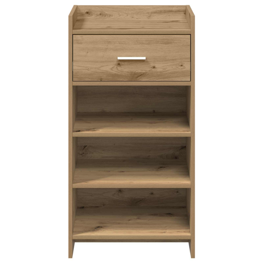 Produktbild för Skoskåp med låda Artisan-ek 48 x 36 x 92 cm Konstruerat trä
