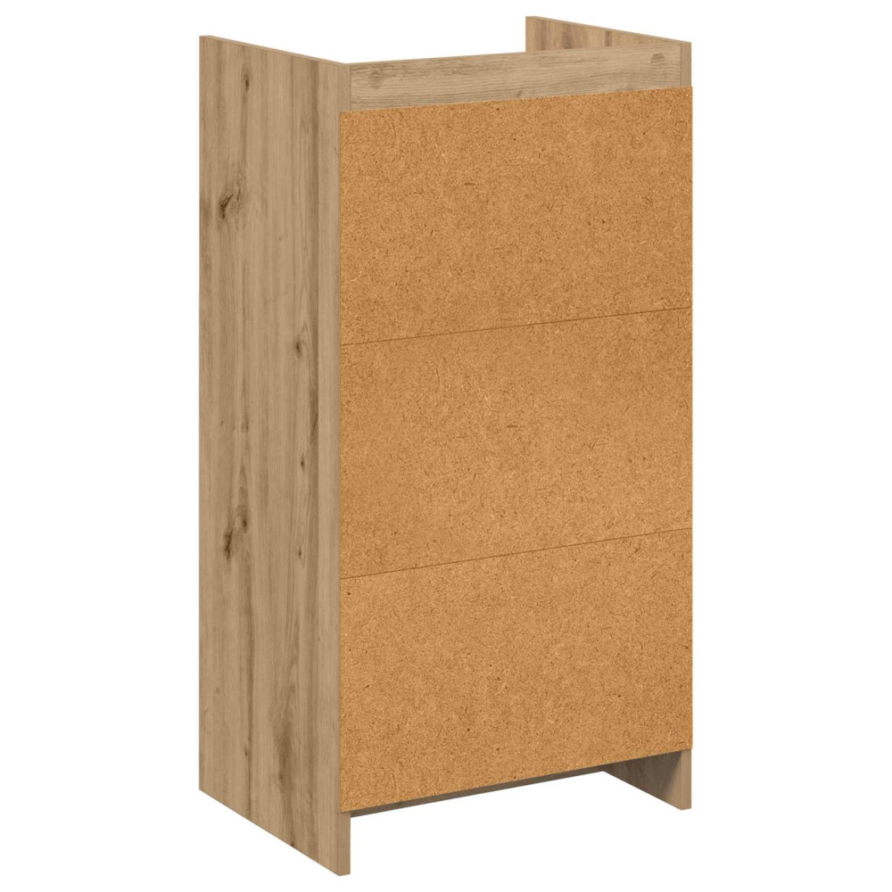 Produktbild för Skoskåp med låda Artisan-ek 48 x 36 x 92 cm Konstruerat trä