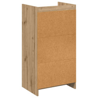 Produktbild för Skoskåp med låda Artisan-ek 48 x 36 x 92 cm Konstruerat trä