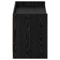 Produktbild för Skoskåp med lagring Svart ek 100 x 39,5 x 51 cm Konstruerat trä