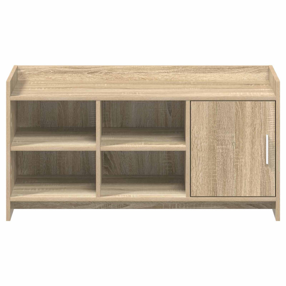 Produktbild för Skoskåp med dörr Sonoma-ek 100 x 39,5 x 51 cm Konstruerat trä