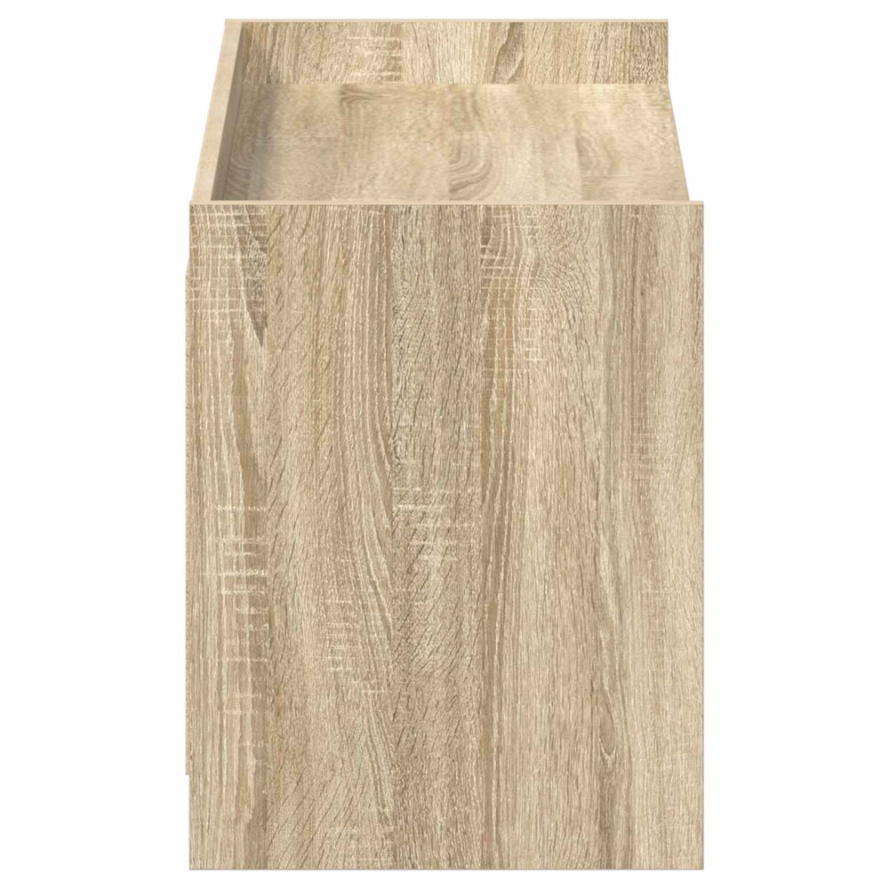 Produktbild för Skoskåp med dörr Sonoma-ek 100 x 39,5 x 51 cm Konstruerat trä