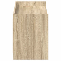 Produktbild för Skoskåp med dörr Sonoma-ek 100 x 39,5 x 51 cm Konstruerat trä