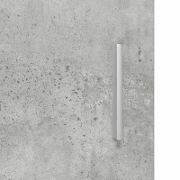 Produktbild för Skoskåp med dörr Betonggrå 100 x 39,5 x 51 cm Konstruerat trä