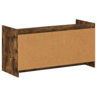 Produktbild för Skoskåp med lagring Rökt ek 100 x 39,5 x 51 cm Konstruerat trä