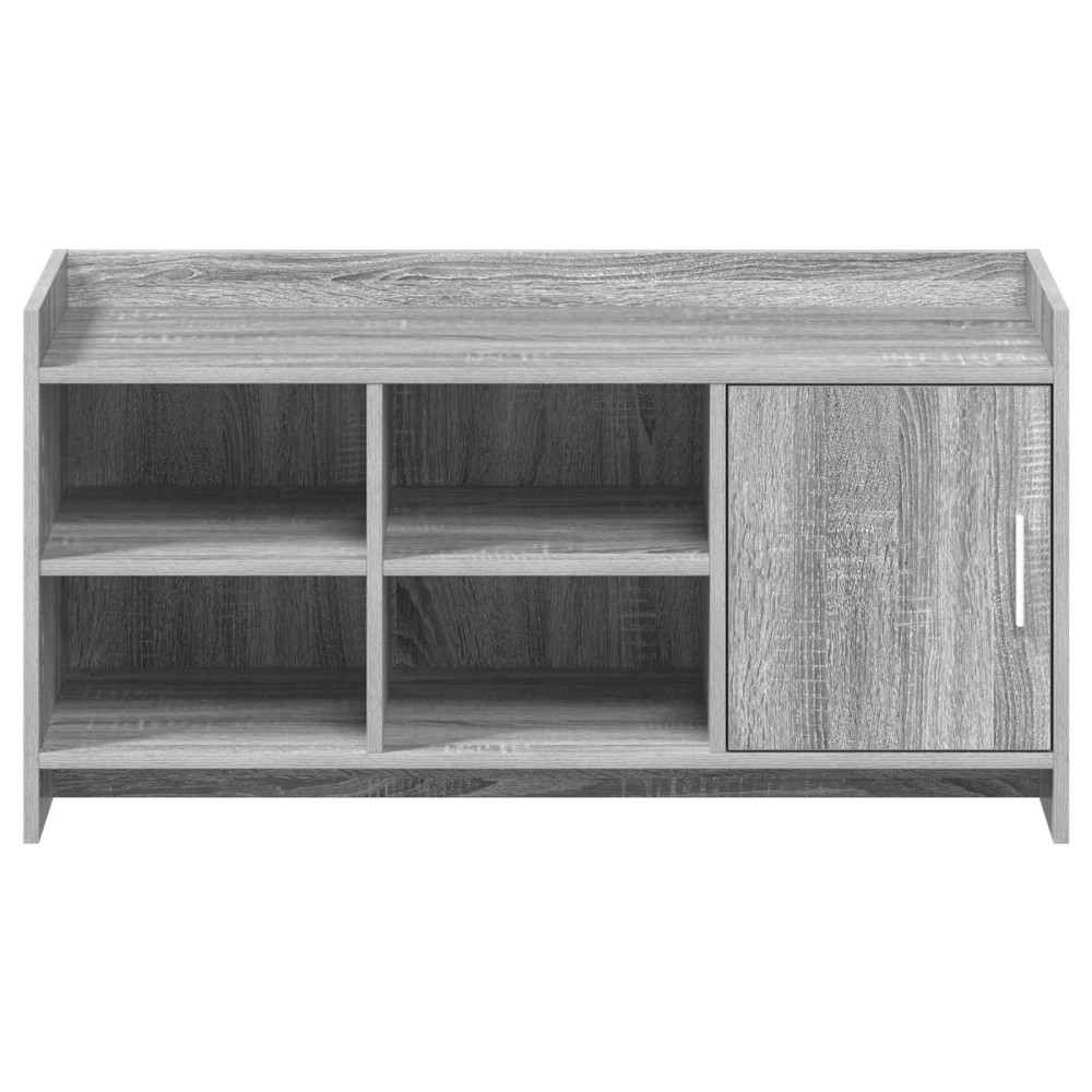 Produktbild för Skoskåp med dörr Grå Sonoma 100 x 39,5 x 51 cm Konstruerat trä