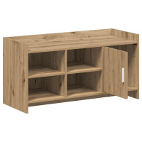 Produktbild för Skoskåp med dörr Artisan-ek 100 x 39,5 x 51 cm Konstruerat trä