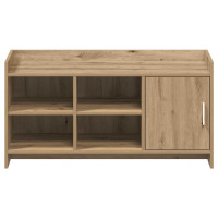 Produktbild för Skoskåp med dörr Artisan-ek 100 x 39,5 x 51 cm Konstruerat trä