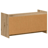 Produktbild för Skoskåp med dörr Artisan-ek 100 x 39,5 x 51 cm Konstruerat trä