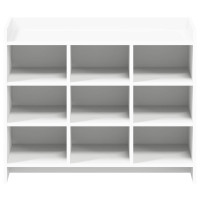 Produktbild för Skoskåp med lagring Vit 85 x 39,5 x 70 cm Konstruerat trä