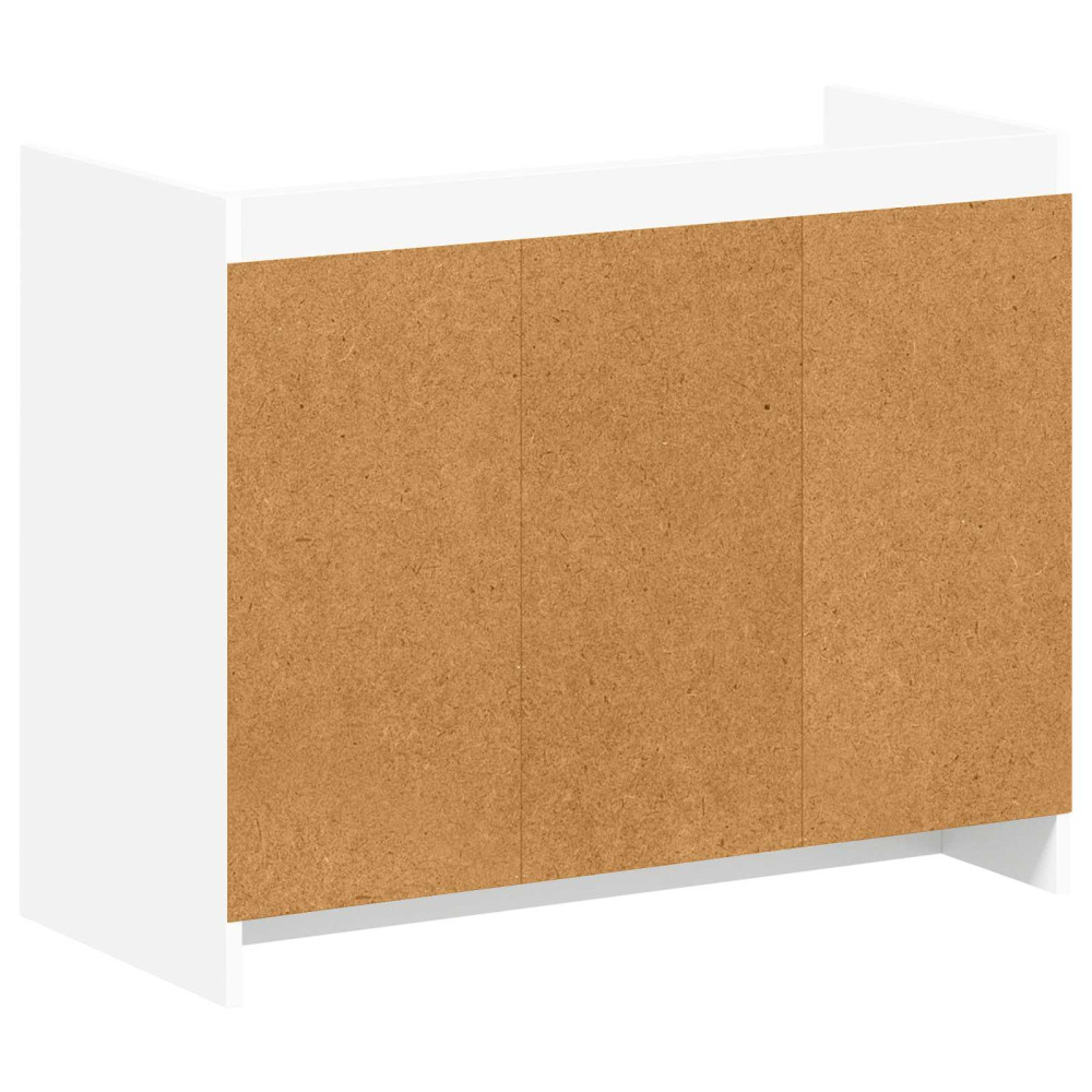 Produktbild för Skoskåp med lagring Vit 85 x 39,5 x 70 cm Konstruerat trä