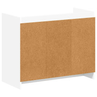 Produktbild för Skoskåp med lagring Vit 85 x 39,5 x 70 cm Konstruerat trä
