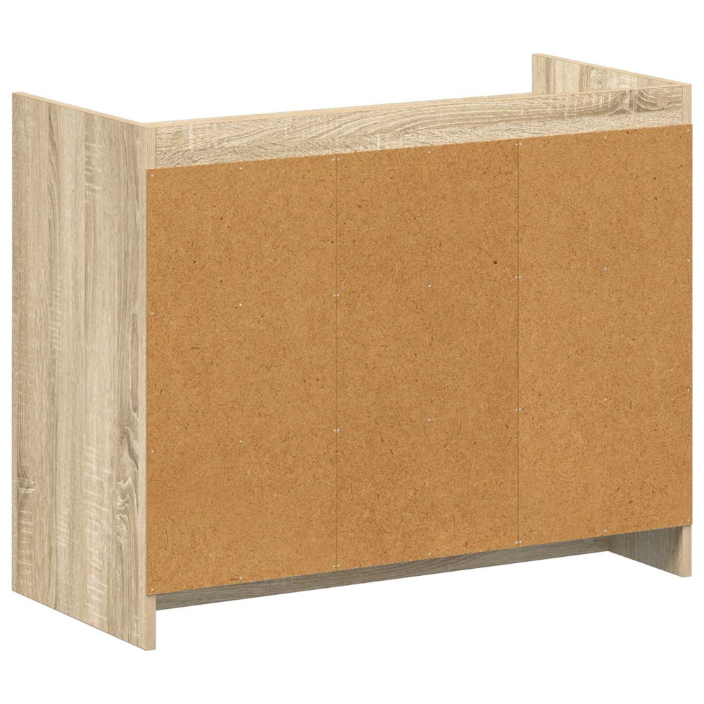 Produktbild för Skoskåp med lagring Sonoma-ek 85 x 39,5 x 70 cm Konstruerat trä