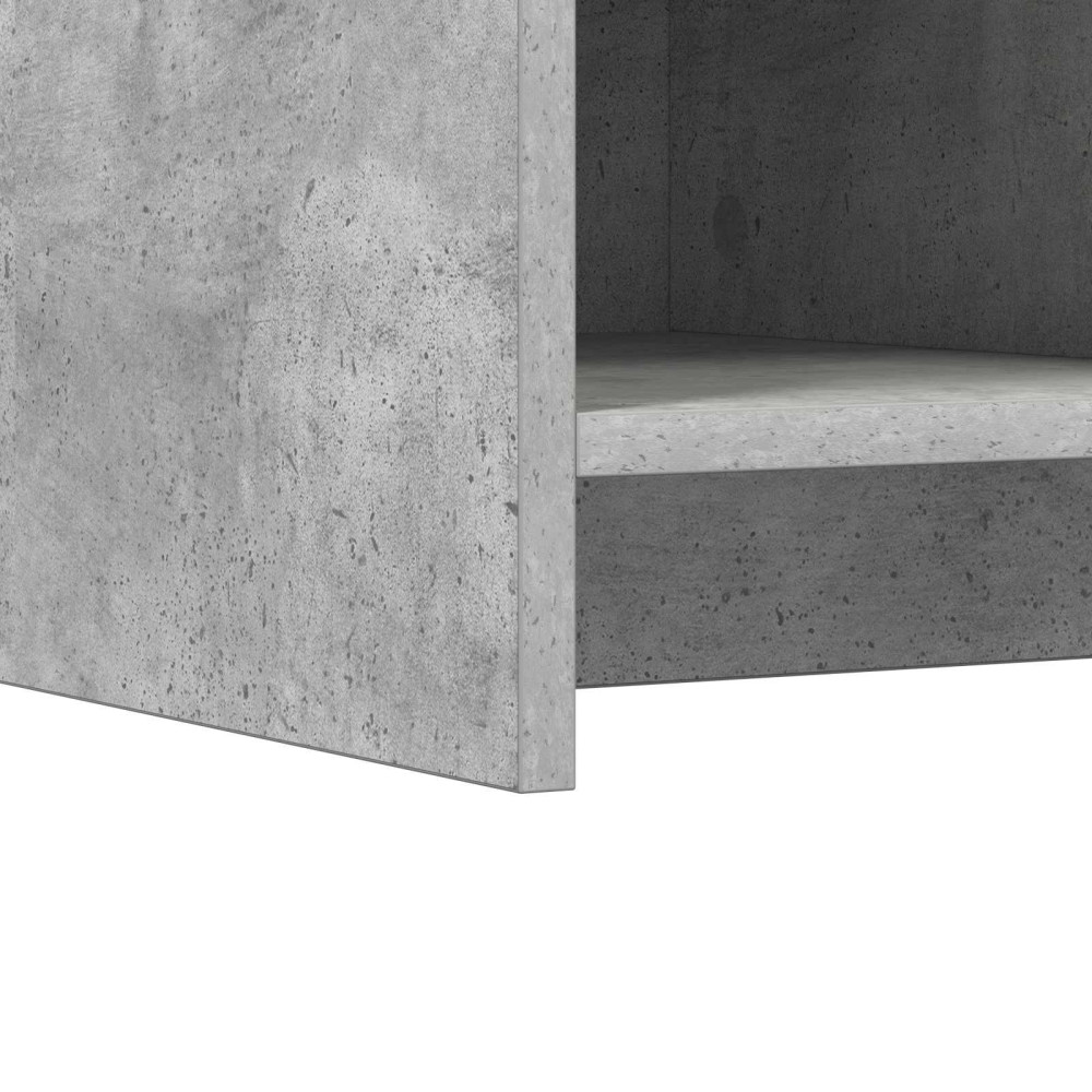 Produktbild för Skoskåp med lagring Betonggrå 85 x 39,5 x 70 cm Konstruerat trä