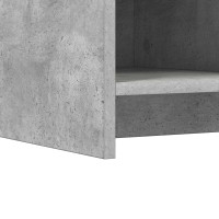 Produktbild för Skoskåp med lagring Betonggrå 85 x 39,5 x 70 cm Konstruerat trä