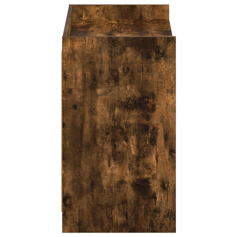 Produktbild för Skoskåp med lagring Rökt ek 85 x 39,5 x 70 cm Konstruerat trä