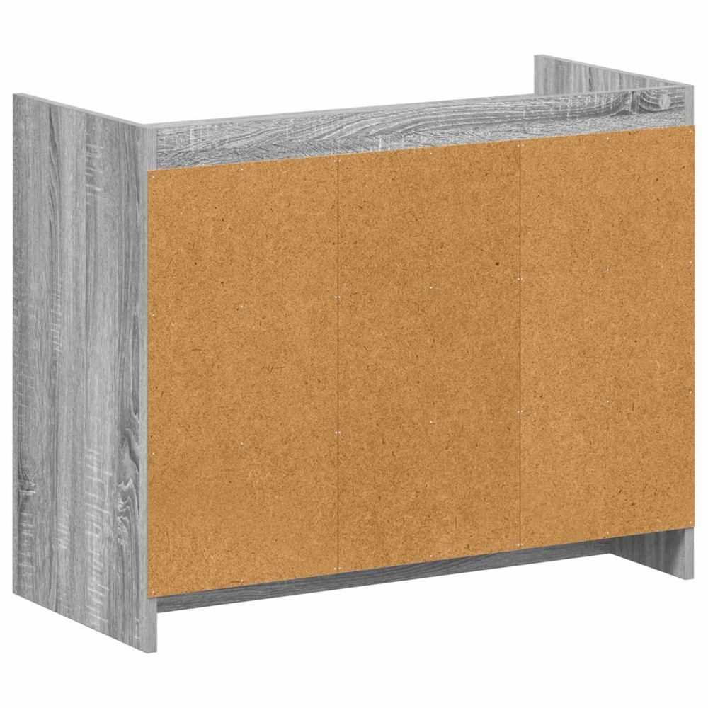 Produktbild för Skoskåp Grå Sonoma 85 x 39,5 x 70 cm Konstruerat trä