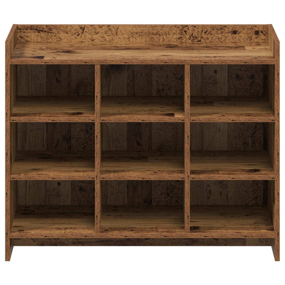 Produktbild för Skoskåp Gammalt trä 85 x 39,5 x 70 cm Konstruerat trä
