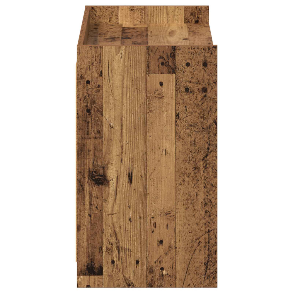 Produktbild för Skoskåp Gammalt trä 85 x 39,5 x 70 cm Konstruerat trä