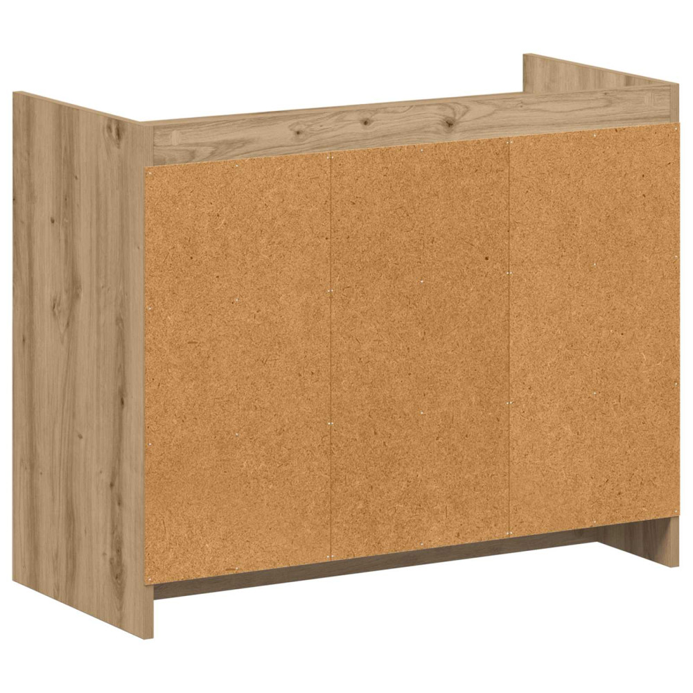 Produktbild för Skoskåp Artisan-ek 85 x 39,5 x 70 cm Konstruerat trä