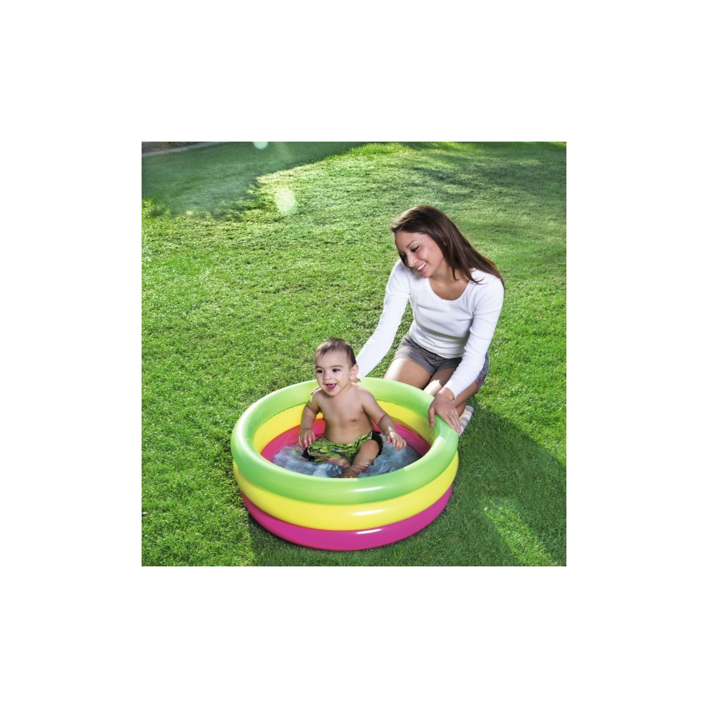 Produktbild för Bestway 51128, Uppblåsbar pool, 41 l, Rund, 2 År, Vinyl, Mul...