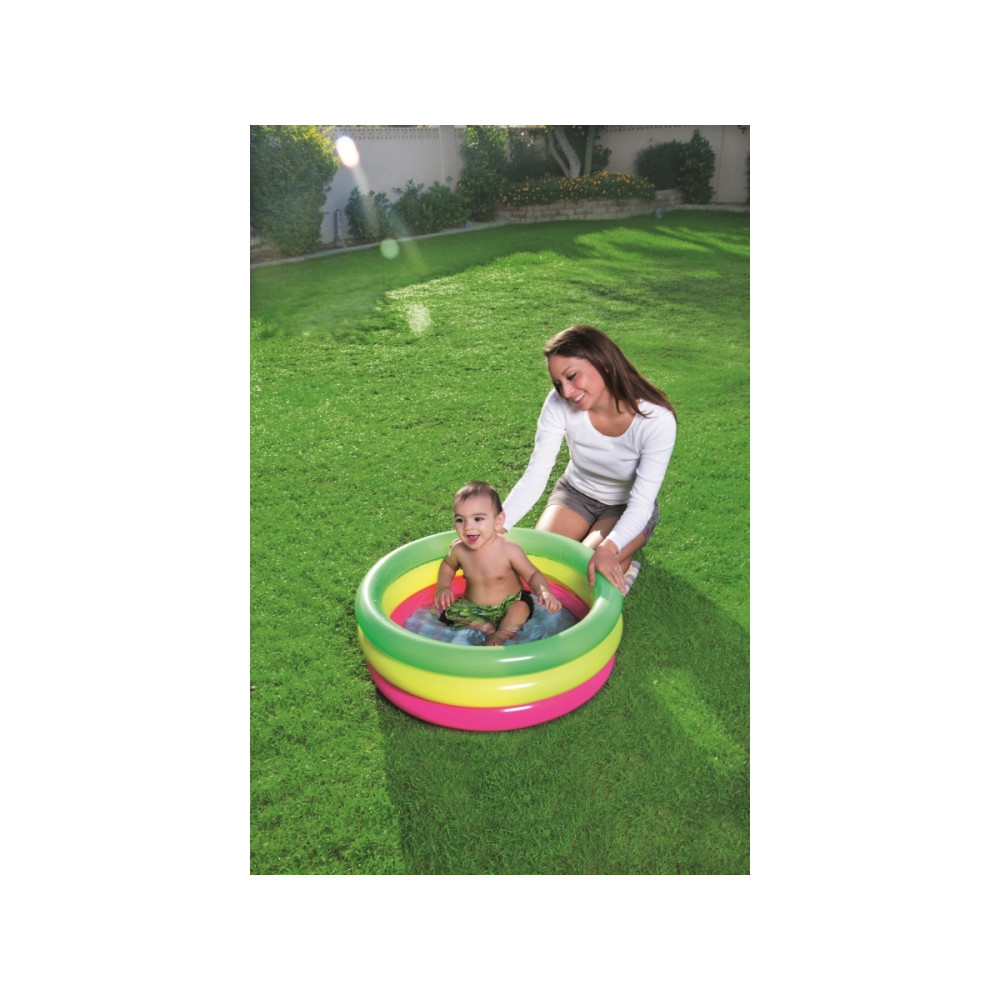 Produktbild för Bestway 51128, Uppblåsbar pool, 41 l, Rund, 2 År, Vinyl, Mul...