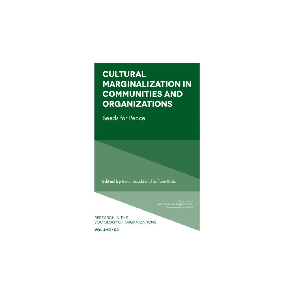 Produktbild för Cultural Marginalization in Communities and Organizations (inbunden, eng)
