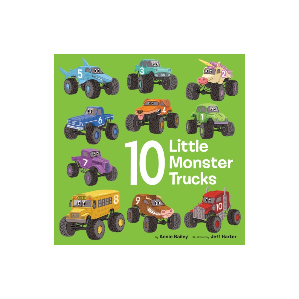 Produktbild för 10 Little Monster Trucks (bok, board book, eng)