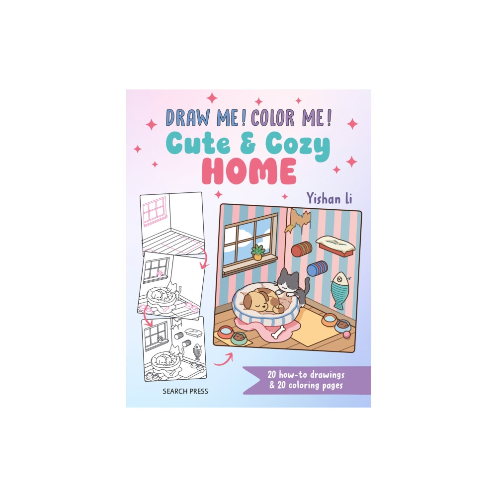 Produktbild för Draw me! Color me!: Cute & Cozy Home (häftad, eng)
