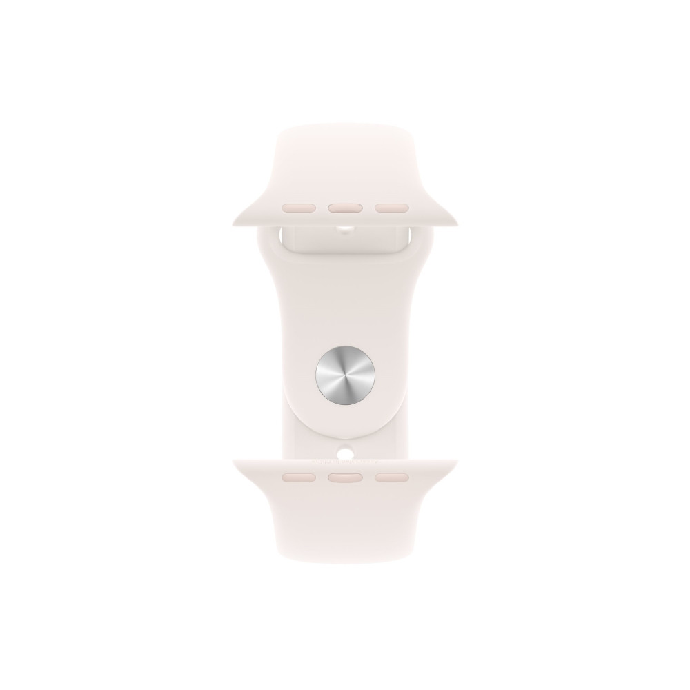 Produktbild för Apple Watch Series 11 (GPS) - guldrosa aluminium - smart klocka med sportband - lätt rouge - 64 GB