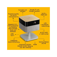 Produktbild för Epson Lifestudio Flex EF-72 - 3LCD-projektor - 802.11a/b/g/n/ac wireless / Bluetooth - ek