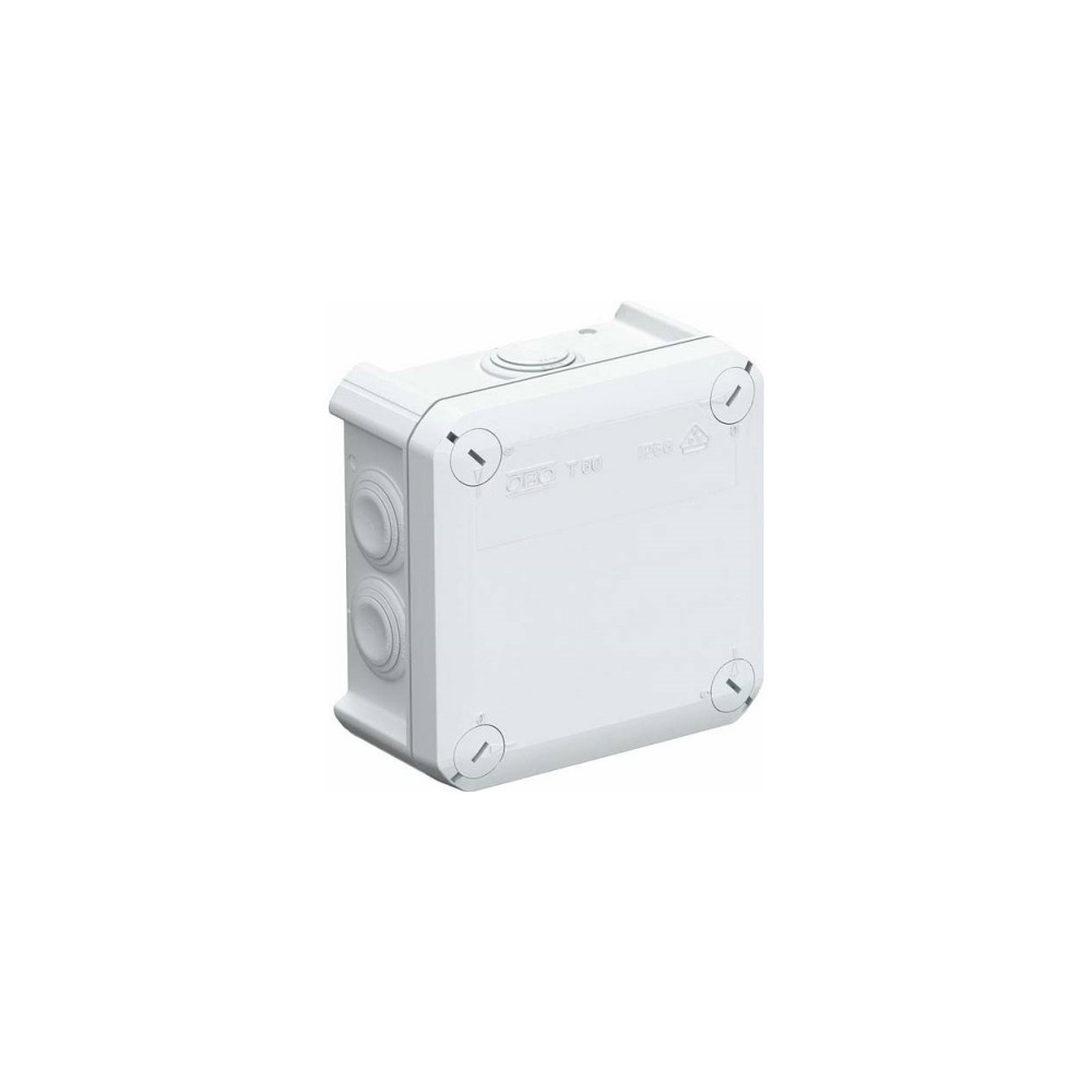 Produktbild för OBO Smideslåda T607 st M25-membran114x114 mm, ljusgrå haloge...