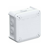 Produktbild för OBO Smideslåda T607 st M25-membran114x114 mm, ljusgrå haloge...