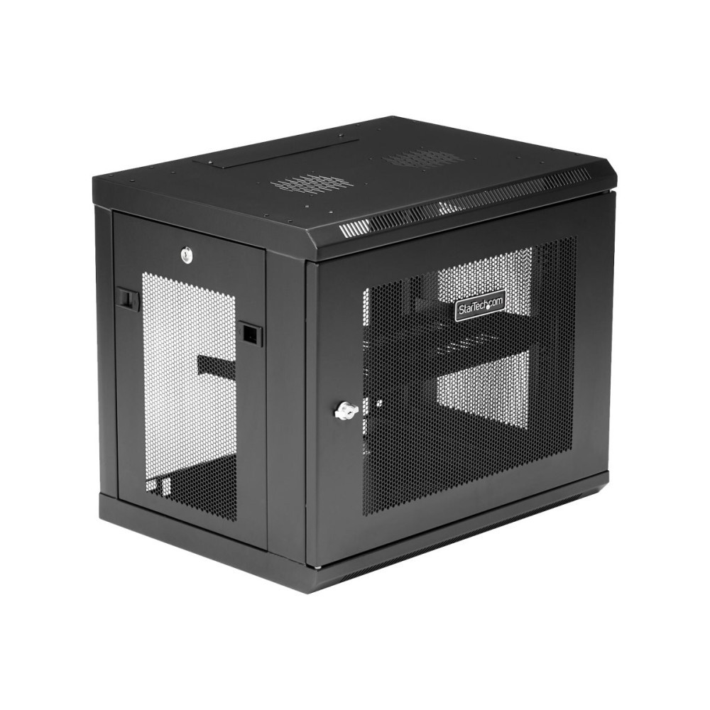 Produktbild för StarTech.com 9U väggmonterat serverrackskåp - 15 tum djup - rackmonteringsskåp - 9U